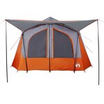 vidaXL Tente de camping de cabine 5 personnes gris imperméable