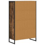 vidaXL Bibliothèque Chêne Fumé 68 x 30 x 108.5 cm Bois d'ingénierie