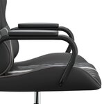 vidaXL Chaise de jeu de massage gris et noir similicuir