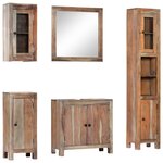 vidaXL Ensemble de salle de bain 5 Pièces Bois d'acacia massif