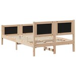 vidaXL Cadre de lit avec tête de lit Taupe 120 x 190 cm tissu