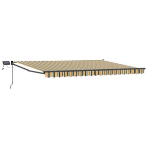 vidaXL Store rétractable manuel avec LEDs 4 × 3 m