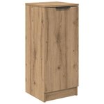 vidaXL Buffet chêne artisanal 30 x 30 x 70 cm Bois d'ingénierie