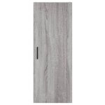 vidaXL Buffet haut Sonoma gris 34 5x34x180 cm Bois d'ingénierie