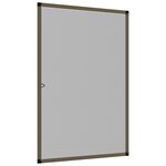 vidaXL Moustiquaire pour fenêtres Marron 80x120 cm