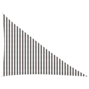 vidaXL Voile d'ombre 3 x 4 x 5 m HDPE Triangulaire Gris clair et blanc