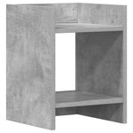 vidaXL Support de Plante Gris béton 30 x 30 x 40 cm Bois d'ingénierie