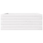 vidaXL Jardinière blanc 60x60x23 cm bois de pin massif