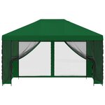 vidaXL Abri de jardin avec parois 4 × 3 m Vert Polyester et Acier