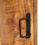 vidaXL Table de chevet 2 Pièces Marron Bois de mangue massif