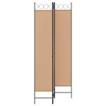 vidaXL Paravent à 3 panneaux Beige 120 x 220 cm Tissu