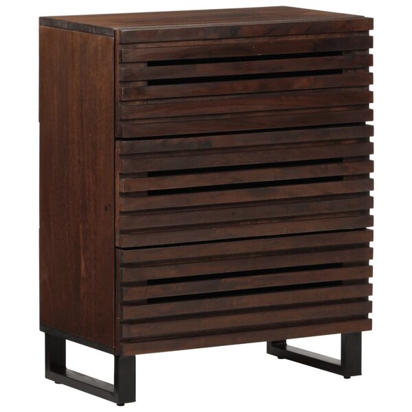vidaXL Buffet marron 60x34x75 cm bois massif de manguier