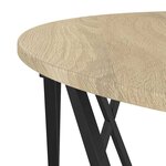 Table basse vidaXL en chêne Sonoma 80x80x42 cm en bois aggloméré