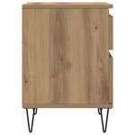 vidaXL Table de chevet chêne artisanal 40x35x50 cm bois d’ingénierie