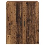 vidaXL Armoire Murale 2 Pièces Bois ancien 69 5 x 34 x 90 cm