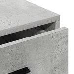 vidaXL Buffet Gris Béton 40x41x75 cm Bois d'ingénierie