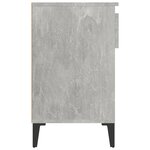vidaXL Armoire à chaussures Gris béton 102x36x60 cm Bois d'ingénierie
