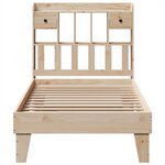 vidaXL Cadre de lit sans matelas 100x200 cm bois massif de pin