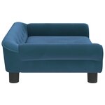 vidaXL Canapé pour enfants bleu 70x45x26 cm velours