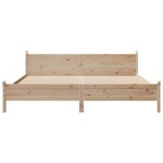 vidaXL Cadre de lit sans matelas 200x200 cm bois massif de pin