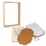 Herbier + cadre en bois 31 cm