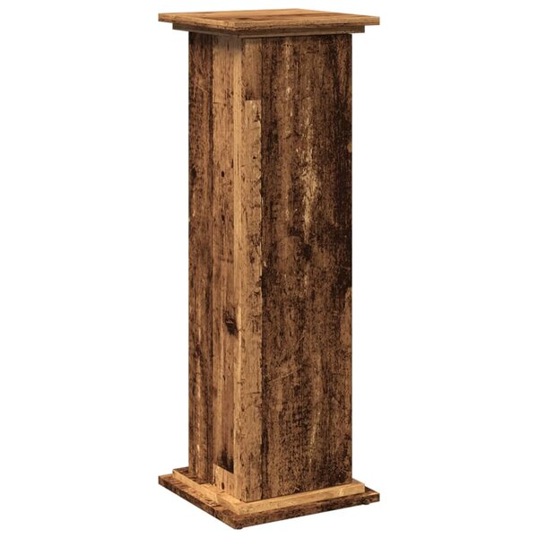 vidaXL Piédestal avec rangement vieux bois bois d'ingénierie