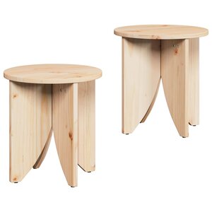 vidaXL Table basse 2 Pièces Naturel