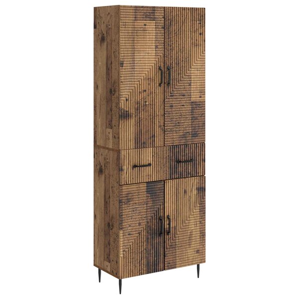vidaXL Ensemble de Meubles 2 Pièces Bois ancien 66 x 34 5 x 89 5 cm