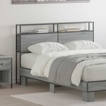 vidaXL Tête de lit de rangement Sonoma gris 135 cm Bois d'ingénierie