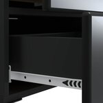 vidaXL Cabinet de chevet Noir 43 x 34 5 x 47 5 cm Bois d'ingénierie