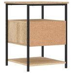 vidaXL Tables de chevet 2 Pièces chêne sonoma 40x42x56 cm bois ingénierie