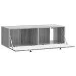 vidaXL Meuble TV mural Sonoma gris 99 x 41 x 30 cm Bois d'ingénierie
