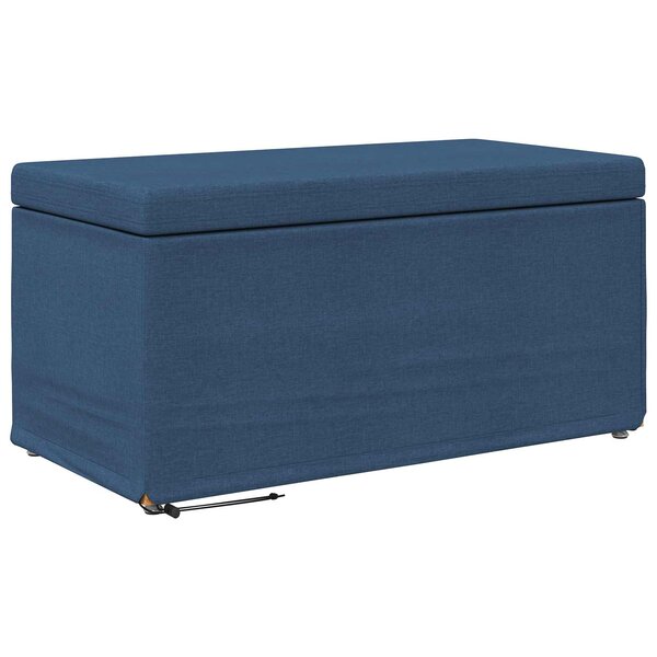 vidaXL Tabouret Bleu 81 x 41 x 40 cm Tissu et bois stratifié
