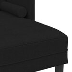 vidaXL Ensemble de Canapés 2 Pièces Noir 173 x 131 x 67 cm tissu