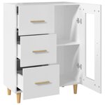 vidaXL Buffet blanc 69 5x34x90 cm bois d'ingénierie