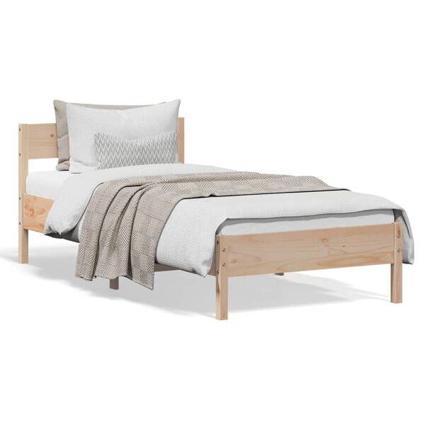vidaXL Cadre de lit sans matelas 100x200 cm bois massif de pin