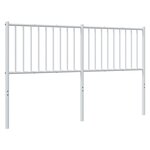vidaXL Tête de lit métal blanc 150 cm