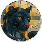 Pièce de monnaie en Argent 1 Dollar g 31.1 (1 oz) Millésime 2025 Picasso Untamed PANTHER