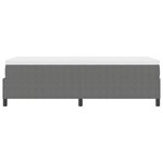 vidaXL Lit à Ressorts avec Matelas Gris Simple Tissu Côtelé