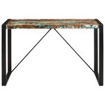 vidaXL Table à manger 120x55x76 cm bois massif de récupération