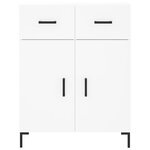 vidaXL Buffet blanc 69 5x34x90 cm bois d'ingénierie