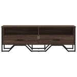 vidaXL Meuble TV chêne marron 122x34x41 cm bois d'ingénierie