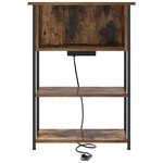 vidaXL Cabinet de chevet Chêne fumé 55 x 31 x 76 cm Bois d'ingénierie