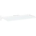 vidaXL Panneaux de bibliothèque 4 Pièces blanc bois d’ingénierie