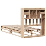 vidaXL Lit bibliothèque sans matelas 90x200 cm bois de pin massif