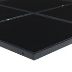 vidaXL Ensemble à manger de jardin 7 Pièces avec coussins noir textilène