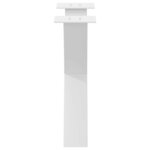 vidaXL Pieds de table basse en forme de X  2 pièces  blanc  50 x (42-43) cm  acier