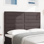 vidaXL Tête de lit LED Design Lignes Marron foncé 80 cm Tissu
