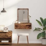 vidaXL Table de Toilette Marron 60 x 40 x 70 cm Bois d'ingénierie