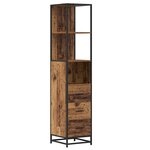 vidaXL Ensemble de mobilier de salle de bain 3 Pièces Bois ancien